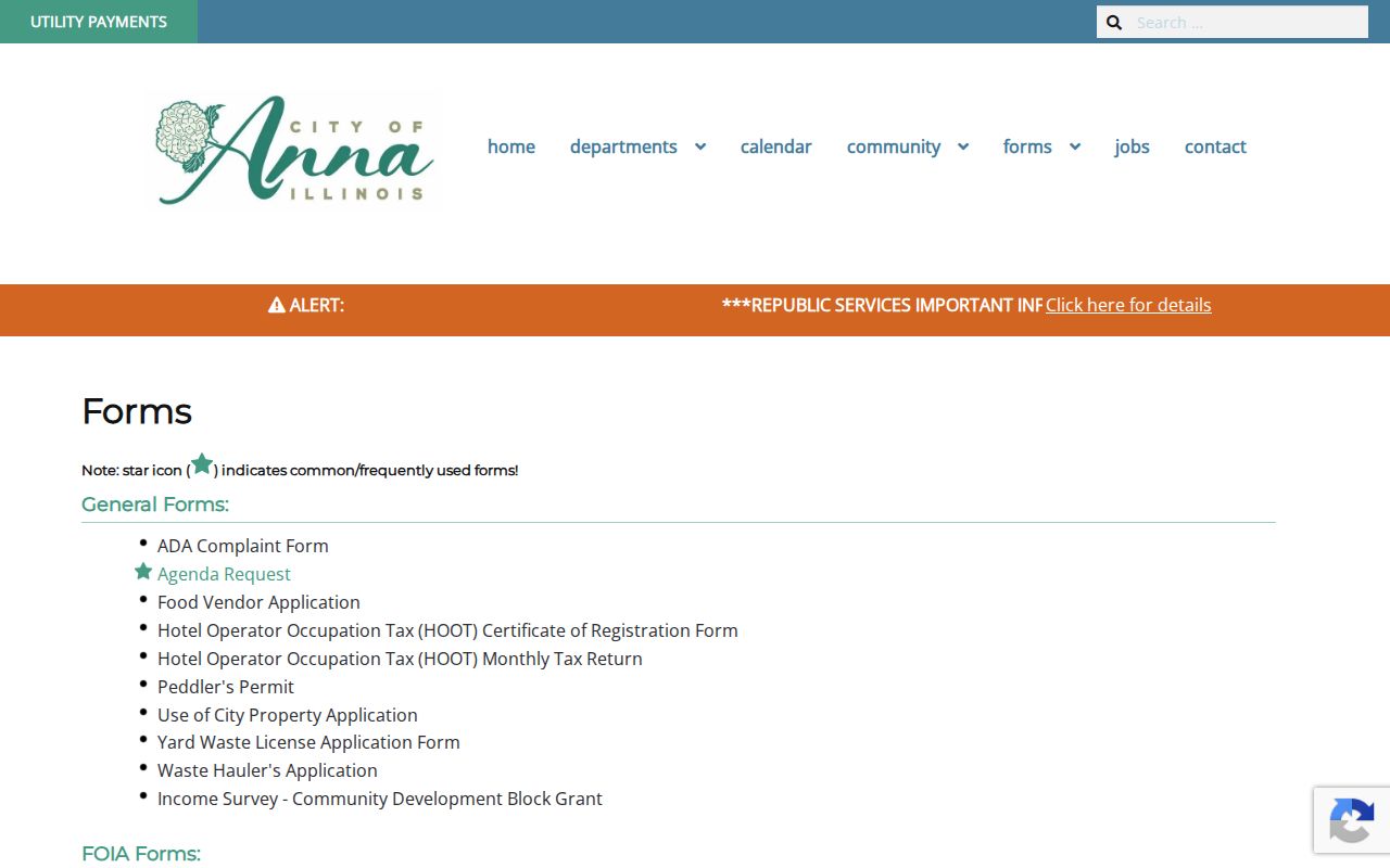Anna criminal records forms library
