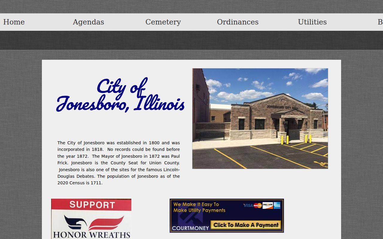 Jonesboro Police criminal records contact at City Hall