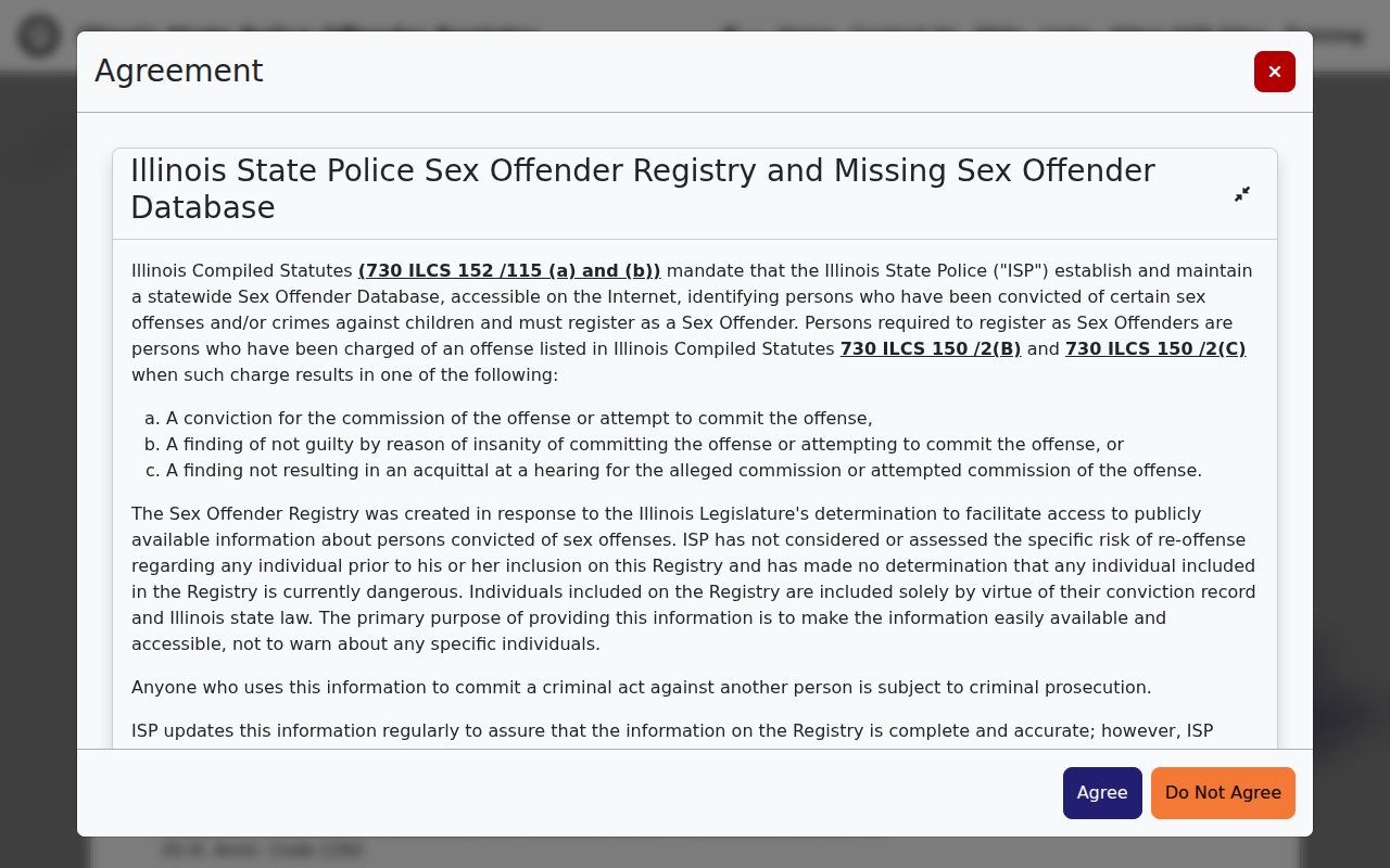 Union County sex offender lookup on current Illinois registry